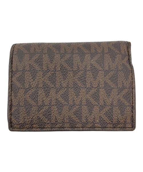 MICHAEL KORS（マイケルコース）MICHAEL KORS (マイケルコース) コンパクトウォレット ブラウン×カーキの古着・服飾アイテム