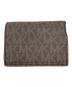 MICHAEL KORS (マイケルコース) コンパクトウォレット ブラウン×カーキ：5000円