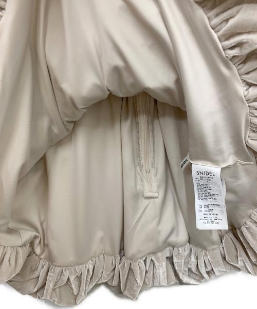 Snidel（スナイデル）Snidel (スナイデル) デザインベロアミニドレス グレー 未使用品の古着・服飾アイテム