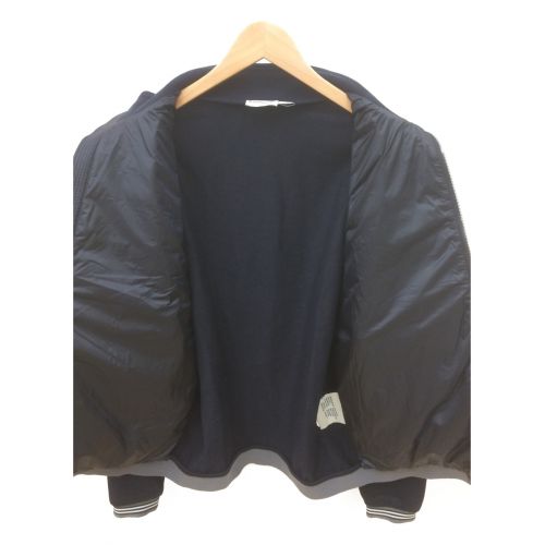 MONCLER（モンクレール）MONCLER (モンクレール) フロント切替ダウンニット ネイビー×ブラック サイズ:Lの古着・服飾アイテム