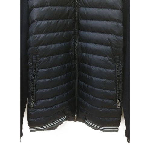 MONCLER（モンクレール）MONCLER (モンクレール) フロント切替ダウンニット ネイビー×ブラック サイズ:Lの古着・服飾アイテム