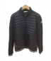MONCLER（モンクレール）の古着「フロント切替ダウンニット」｜ネイビー×ブラック