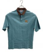 90909090）の古着「ポロシャツ」｜ブルー×ブラウン