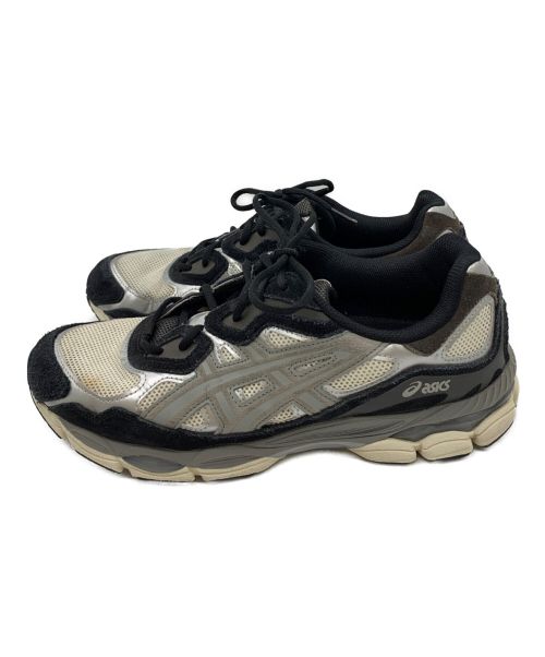 asics（アシックス）asics (アシックス) ローカットスニーカー ブラック×グレー サイズ:29の古着・服飾アイテム