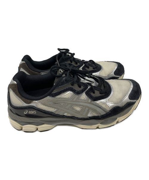 asics（アシックス）asics (アシックス) ローカットスニーカー ブラック×グレー サイズ:29の古着・服飾アイテム