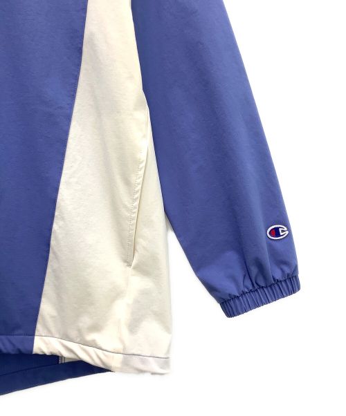 Champion（チャンピオン）Champion (チャンピオン) ジップフーデッドジャケット ブルー×ホワイト サイズ:L 未使用品の古着・服飾アイテム