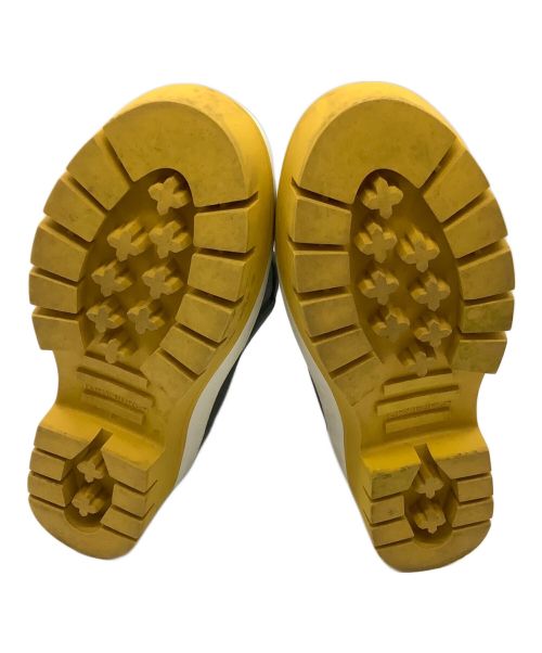 TORY BURCH（トリーバーチ）TORY BURCH (トリーバーチ) ラバーサイドゴアブーツ グリーン×イエロー サイズ:6の古着・服飾アイテム