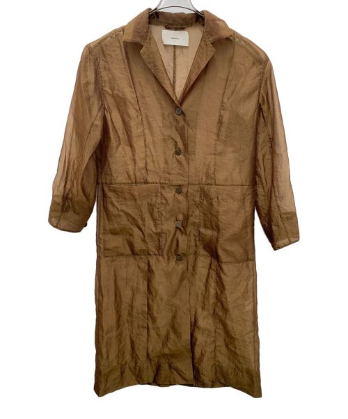 TODAYFUL（トゥデイフル）TODAYFUL (トゥデイフル) シアーシャツガウン ブラウン サイズ:SIZE 36の古着・服飾アイテム