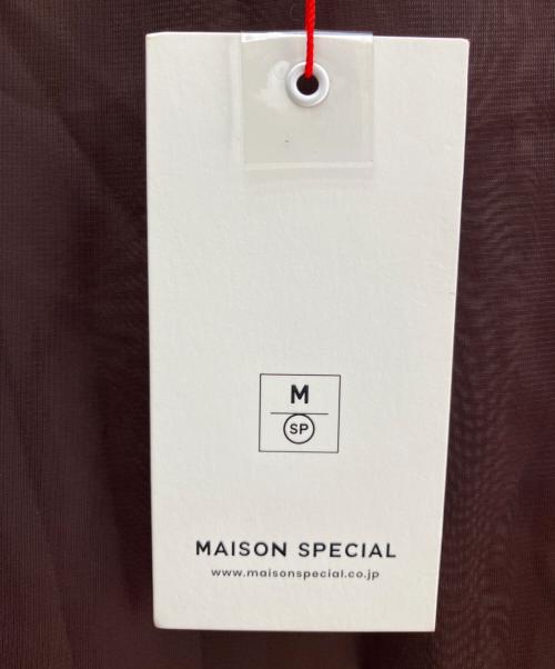 MAISON SPECIAL（メゾンスペシャル）MAISON SPECIAL (メゾンスペシャル) シアー長袖ブラウス ブラウン サイズ:Ｍ 未使用品の古着・服飾アイテム