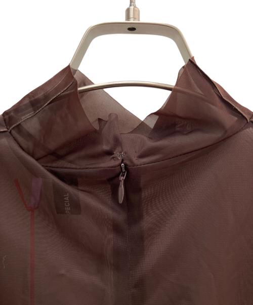 MAISON SPECIAL（メゾンスペシャル）MAISON SPECIAL (メゾンスペシャル) シアー長袖ブラウス ブラウン サイズ:Ｍ 未使用品の古着・服飾アイテム