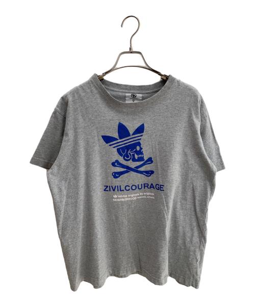 adidas（アディダス）adidas (アディダス) NEIGHBORHOOD (ネイバーフッド) Tシャツ グレー サイズ:XLの古着・服飾アイテム