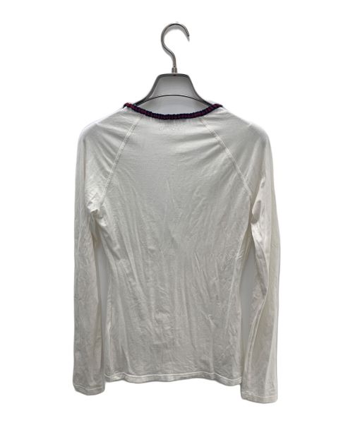 GUCCI（グッチ）GUCCI (グッチ) ロングスリーブカットソー ホワイト サイズ:Ｓの古着・服飾アイテム