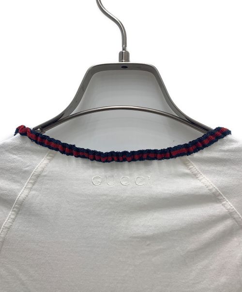 GUCCI（グッチ）GUCCI (グッチ) ロングスリーブカットソー ホワイト サイズ:Ｓの古着・服飾アイテム