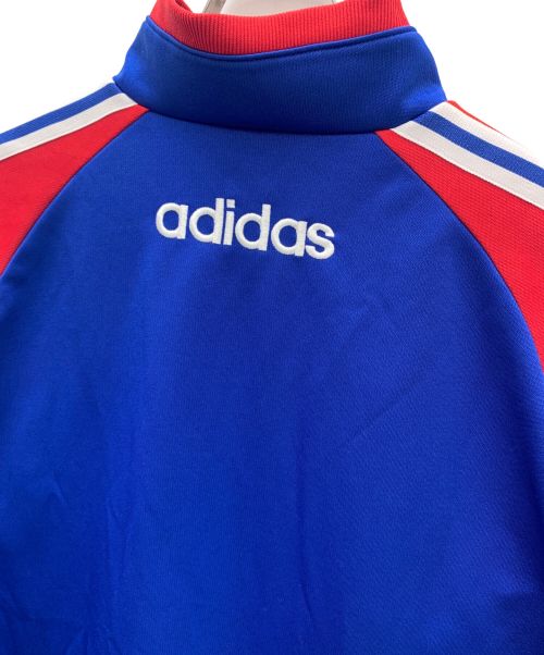 adidas（アディダス）adidas (アディダス) 90'sハーフジップトラックジャケット ブルー×レッド サイズ:MLの古着・服飾アイテム