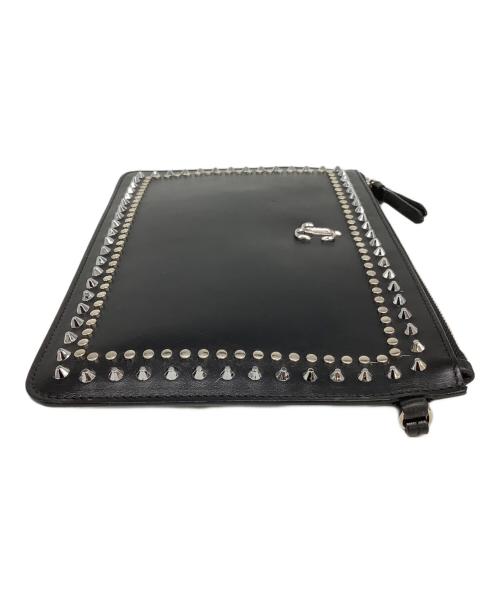 JIMMY CHOO（ジミーチュウ）JIMMY CHOO (ジミーチュウ) クラッチバッグ ブラックの古着・服飾アイテム
