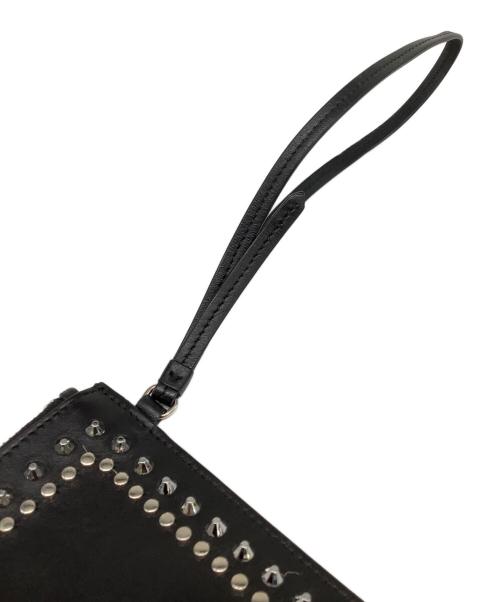 JIMMY CHOO（ジミーチュウ）JIMMY CHOO (ジミーチュウ) クラッチバッグ ブラックの古着・服飾アイテム