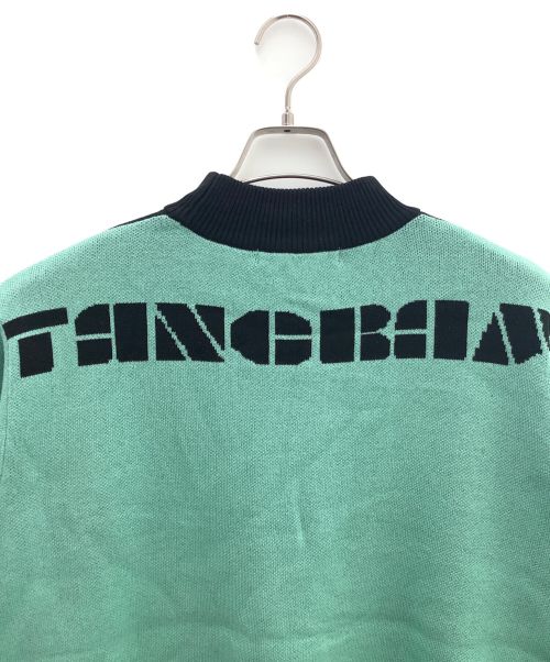tangram（タングラム）TANGRAM (タングラム) ニット グリーン×ブラック サイズ:Lの古着・服飾アイテム
