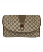 GUCCIグッチ）の古着「クラッチバッグ」｜ブラウン