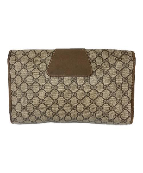 GUCCI（グッチ）GUCCI (グッチ) クラッチバッグ ブラウンの古着・服飾アイテム