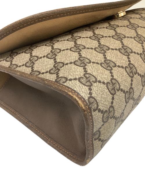 GUCCI（グッチ）GUCCI (グッチ) クラッチバッグ ブラウンの古着・服飾アイテム