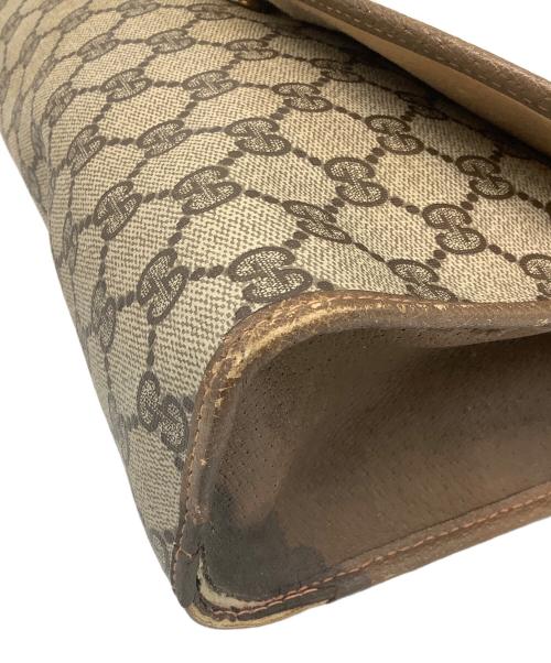 GUCCI（グッチ）GUCCI (グッチ) クラッチバッグ ブラウンの古着・服飾アイテム