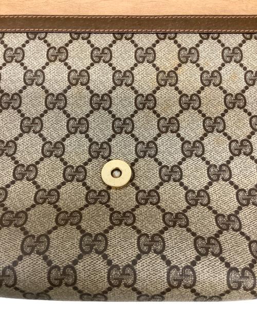 GUCCI（グッチ）GUCCI (グッチ) クラッチバッグ ブラウンの古着・服飾アイテム