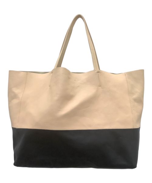 CELINE（セリーヌ）CELINE (セリーヌ) トートバッグ ブラック×ベージュの古着・服飾アイテム