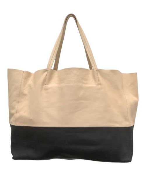 CELINE（セリーヌ）CELINE (セリーヌ) トートバッグ ブラック×ベージュの古着・服飾アイテム