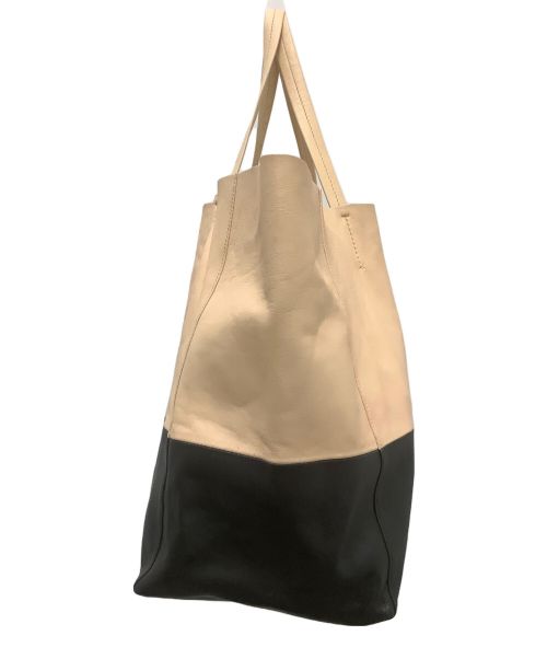 CELINE（セリーヌ）CELINE (セリーヌ) トートバッグ ブラック×ベージュの古着・服飾アイテム