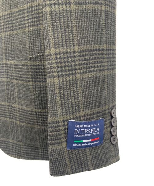 URBAN RESEARCH DOORS（アーバンリサーチドアーズ）URBAN RESEARCH DOORS (アーバンリサーチ ドアーズ) IN.TES .PRA テーラードジャケット オリーブ サイズ:46の古着・服飾アイテム