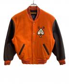 ABAHOUSEアバハウス）の古着「スタジャン」｜オレンジ×ブラウン
