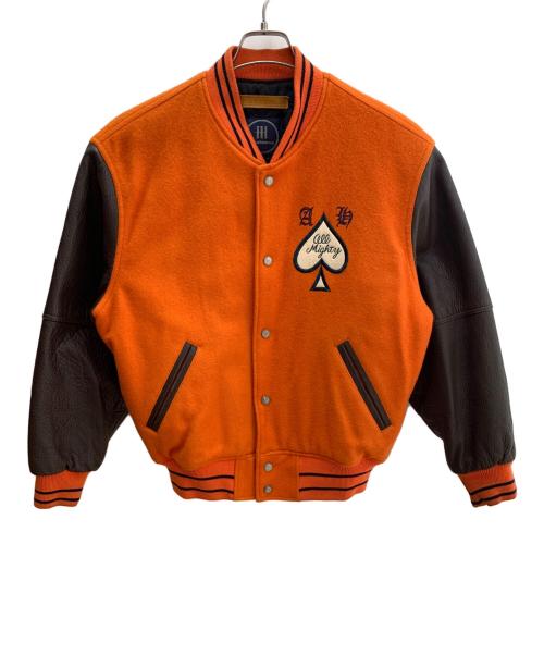 ABAHOUSE（アバハウス）ABAHOUSE (アバハウス) スタジャン オレンジ×ブラウン サイズ:FREEの古着・服飾アイテム