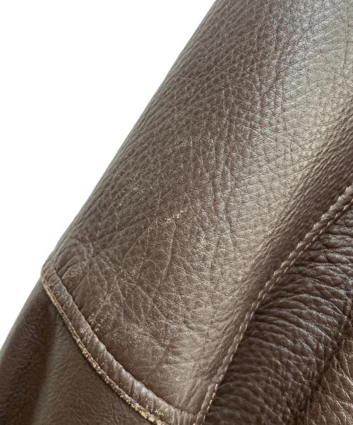 ABAHOUSE（アバハウス）ABAHOUSE (アバハウス) スタジャン オレンジ×ブラウン サイズ:FREEの古着・服飾アイテム