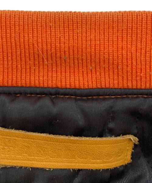 ABAHOUSE（アバハウス）ABAHOUSE (アバハウス) スタジャン オレンジ×ブラウン サイズ:FREEの古着・服飾アイテム