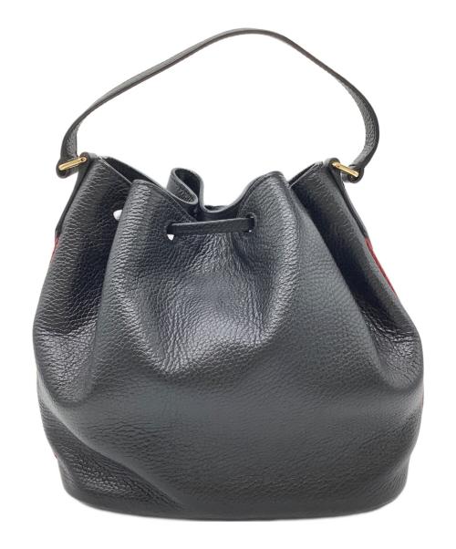 BALLY（バリー）BALLY (バリー) ショルダーバッグ ブラック×レッドの古着・服飾アイテム