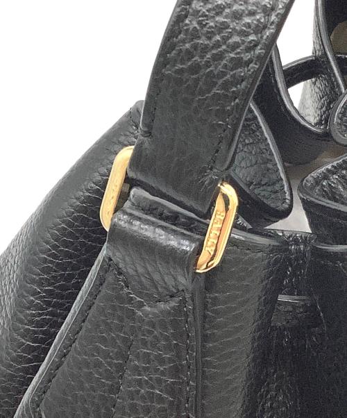 BALLY（バリー）BALLY (バリー) ショルダーバッグ ブラック×レッドの古着・服飾アイテム