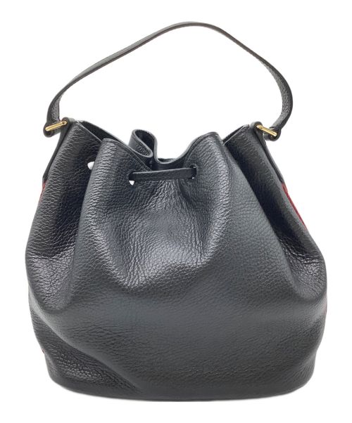 BALLY（バリー）BALLY (バリー) ショルダーバッグ ブラック×レッドの古着・服飾アイテム