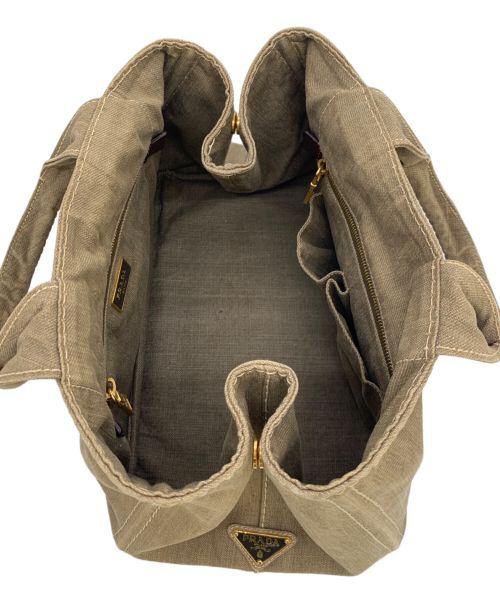 PRADA（プラダ）PRADA (プラダ) カナパトートバッグ ベージュの古着・服飾アイテム