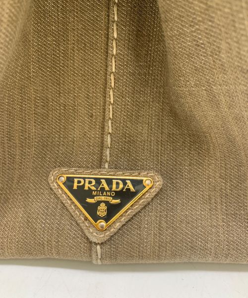 PRADA（プラダ）PRADA (プラダ) カナパトートバッグ ベージュの古着・服飾アイテム