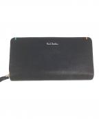PAUL SMITHポールスミス）の古着「ハイライトステッチ長財布」｜ブラック