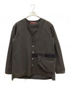 Lehレー）の古着「カーディガン」｜ダークオリーブ