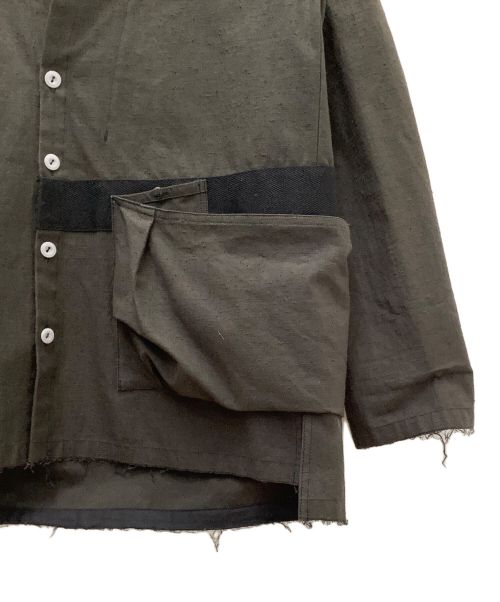 Leh（レー）LEH (レー) カーディガン ダークオリーブ サイズ:Ｍの古着・服飾アイテム