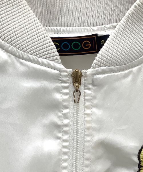 Coogi（クージー）Coogi (クージー) スカジャン ブルー×ホワイト サイズ:XLの古着・服飾アイテム