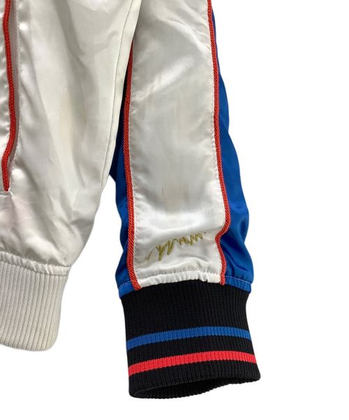 Coogi（クージー）Coogi (クージー) スカジャン ブルー×ホワイト サイズ:XLの古着・服飾アイテム