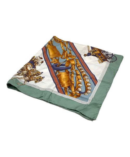 LOEWE（ロエベ）LOEWE (ロエベ) シルクスカーフ グリーンの古着・服飾アイテム