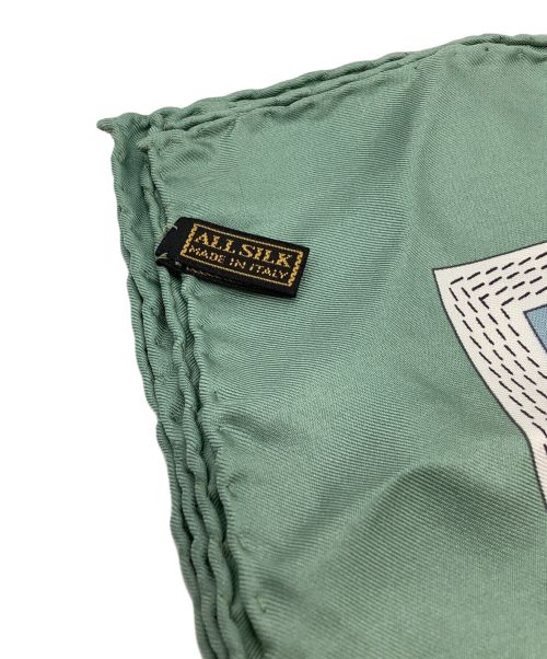 LOEWE（ロエベ）LOEWE (ロエベ) シルクスカーフ グリーンの古着・服飾アイテム