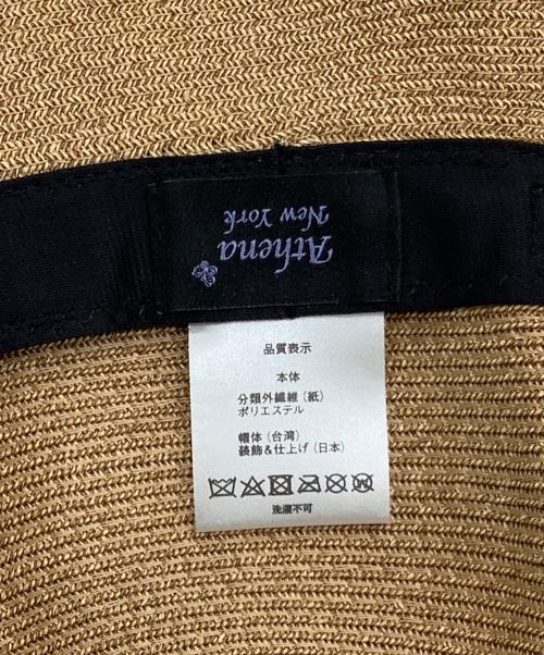 Athena NEW YORK（アシーナニューヨーク）Athena New York (アシーナニューヨーク) ストローハット サイズ:不明の古着・服飾アイテム