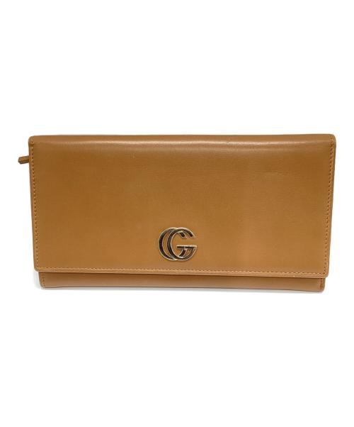 GUCCI（グッチ）GUCCI (グッチ) 長財布 ブラウンの古着・服飾アイテム