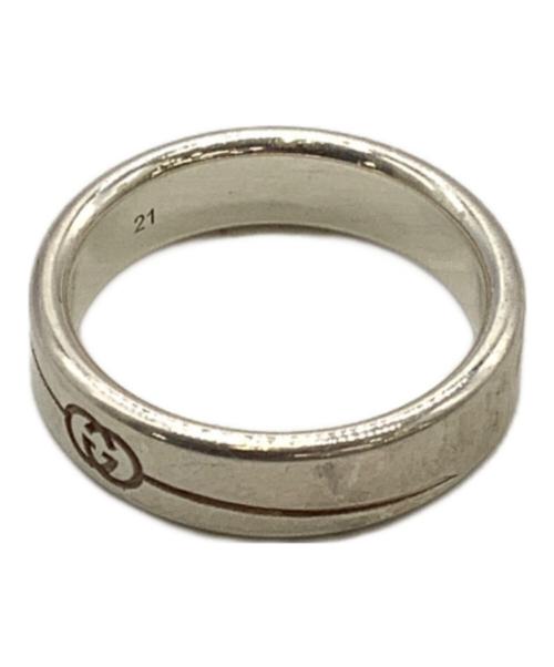 GUCCI（グッチ）GUCCI (グッチ) GGロゴリング シルバー サイズ:8.0cmの古着・服飾アイテム