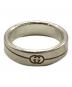 GUCCI (グッチ) GGロゴリング シルバー サイズ:8.0cm：16000円